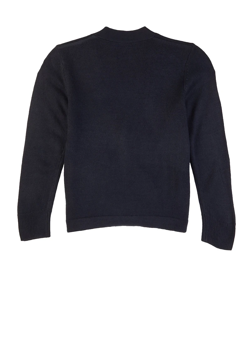 French Toast Boys 4-7 Button Front Pocket Cardigan