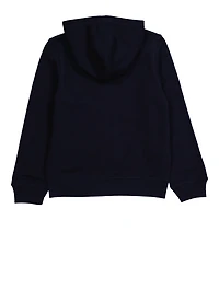 French Toast Boys 4-7 Hooded Zip Front Sweatshirt, Blue, Size 4-5