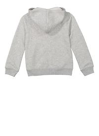 French Toast Boys 4-7 Zip Front Hooded Sweatshirt, Grey, Size 4-5