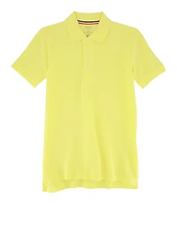 French Toast Boys 8-16 Picot Collar Polo Shirt, Yellow, Size 8