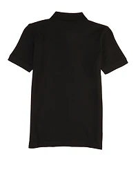 French Toast Boys 8-14 Short Sleeve Polo Shirt, Black, Size 14-16