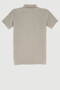 French Toast Boys - Marled Short Sleeve Pique Polo