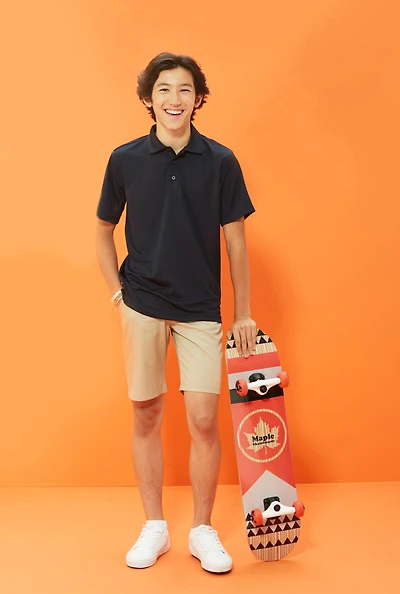 French Toast Boys 8-16 Polo Shirt, Black, Size 14-16