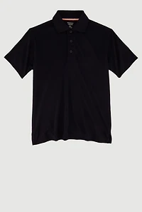 French Toast Boys 8-16 Polo Shirt, Black, Size 14-16