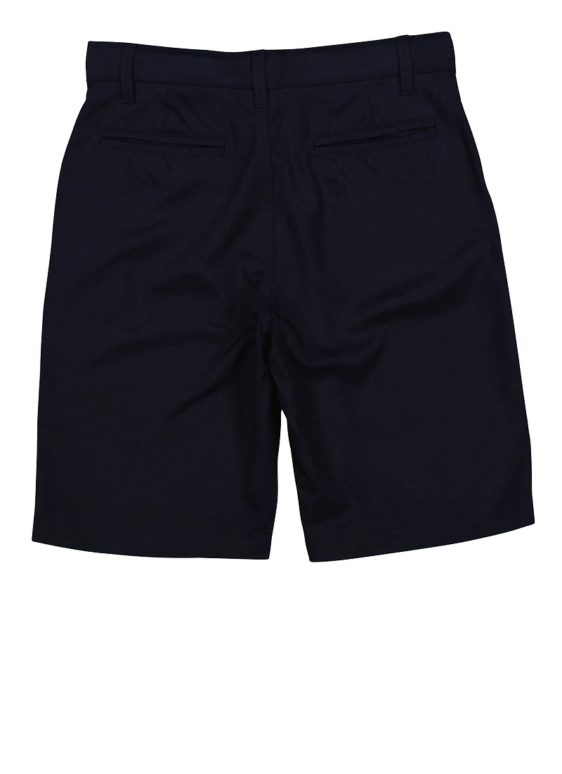 French Toast Boys 8-14 Flat Front Shorts, Blue, Size 14