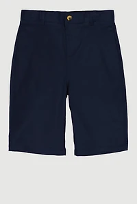 French Toast Boys 8-14 Flat Front Chino Shorts