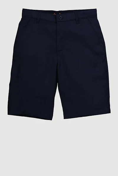 French Toast Boys 8-14 Adjustable Waistband Uniform Shorts, Blue,