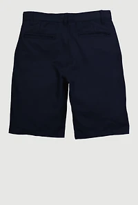 French Toast Boys 8-14 Adjustable Waistband Uniform Shorts, Blue,