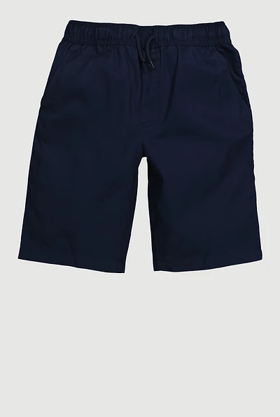 French Toast Boys 8-14 Sustainable Material School Uniform Shorts, Blue, Size 8