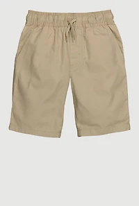 Boys 8-14 Drawstring Waist School Uniform Shorts, Khaki,