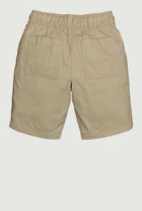 Boys 8-14 Drawstring Waist School Uniform Shorts, Khaki,