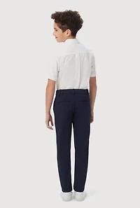 French Toast Boys 8-14 Slim Leg Pants, Blue,