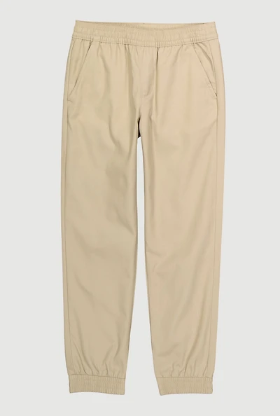 French Toast Boys 8-14 Pull On Joggers, Khaki, Size 12
