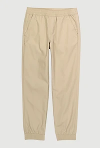 French Toast Boys 8-14 Pull On Joggers, Khaki, Size 12