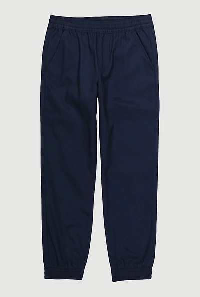 French Toast Boys 8-14 Elastic Waist Joggers, Blue, Size 8