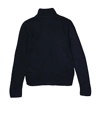 French Toast Boys 8-14 Zip Front Sweater, Blue,