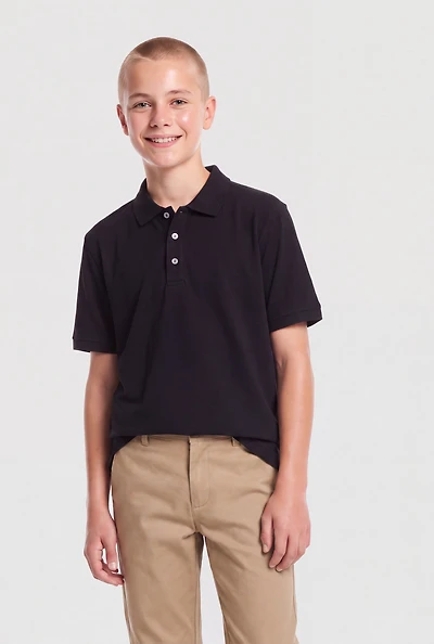 French Toast Boys 18-20 Short Sleeve Pique Polo Top