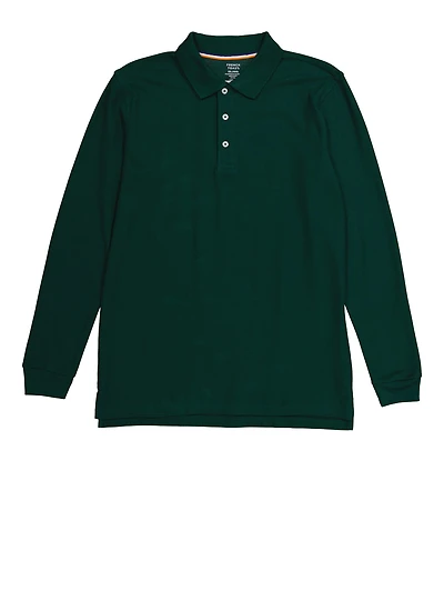 French Toast Boys 16-20 Long Sleeve Polo Shirt