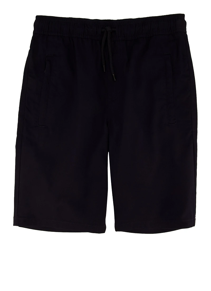 French Toast Boys 16-20 Zip Pocket Shorts, Blue, Size 18
