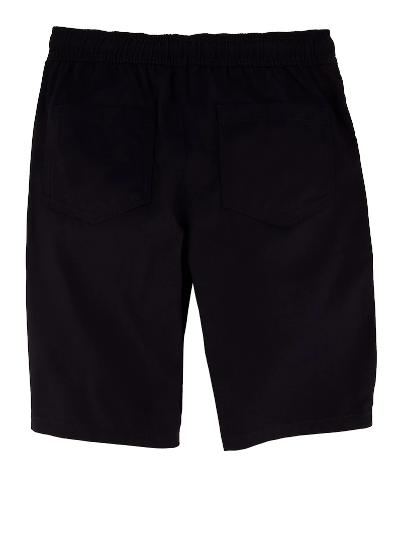 French Toast Boys 16-20 Zip Pocket Shorts, Blue,