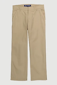 French Toast Boys 10-20 Husky Straight Leg Khaki Pants, Khaki,