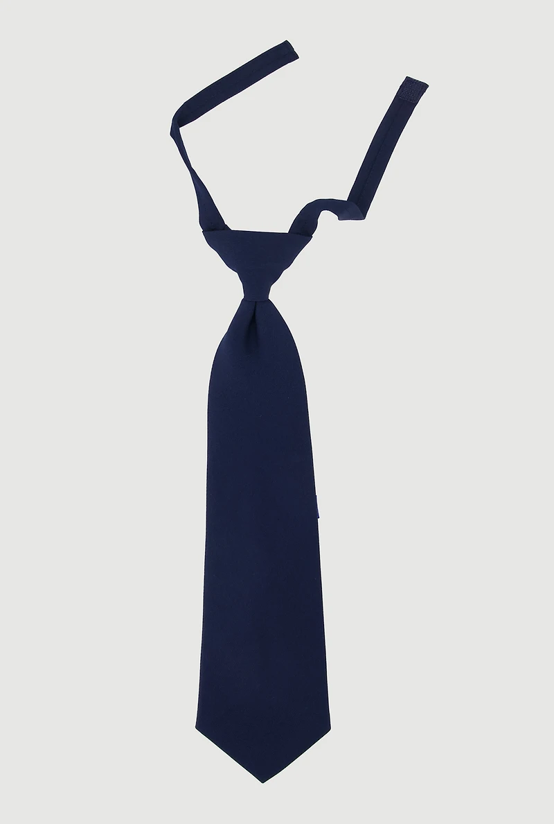 Boys 8-12 Adjustable Velcro Tie