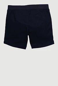 French Toast Girls 4-6x Uniform Knit Shorts, Blue, Size 4