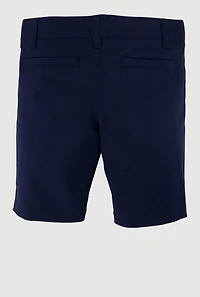 French Toast Girls 7-14 Solid Adjustable Waist Shorts, Blue, Size 12