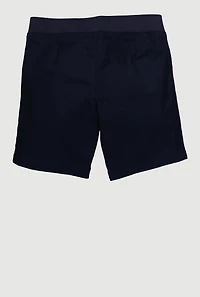 French Toast Girls 7-14 Mid Rise Shorts, Blue, Size 10