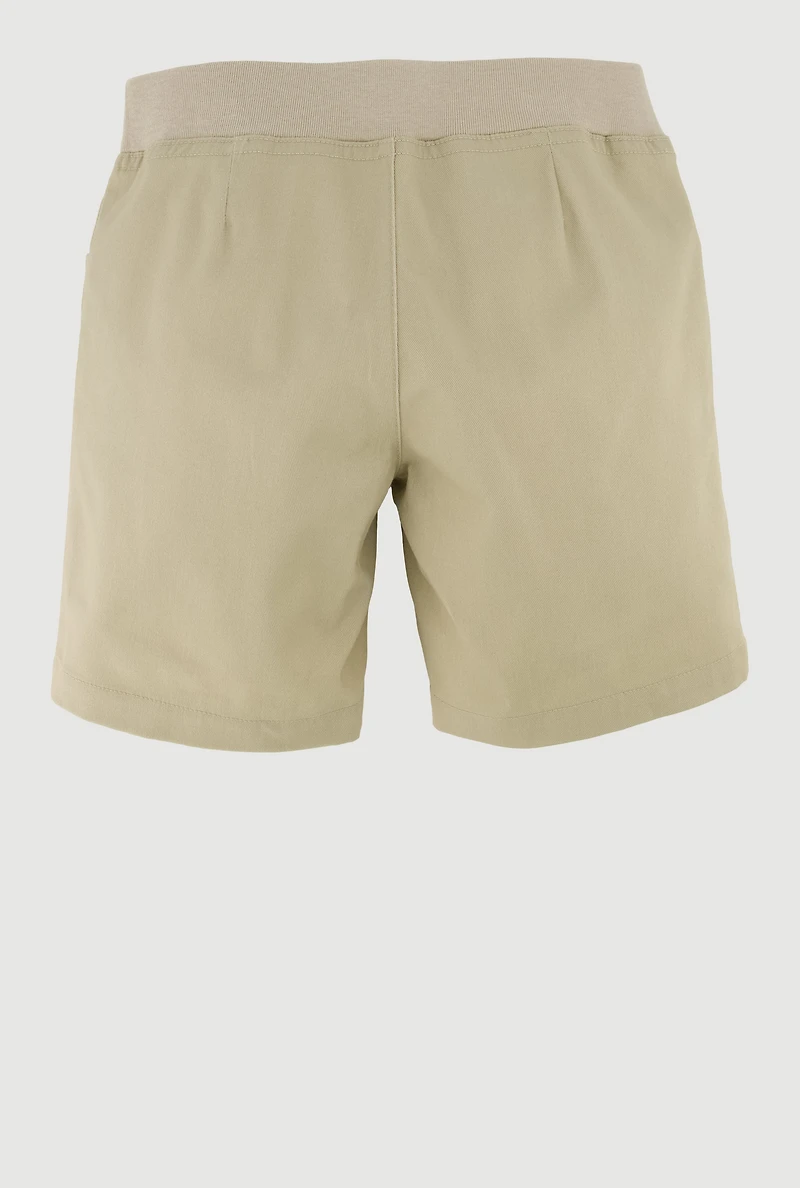 French Toast Girls 7-14 Stretch Khaki Shorts, Khaki,