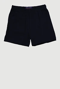 Girls 7-16 Mid Rise Stretchy Short, Blue, Size 10-12