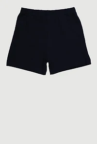 Girls 7-16 Mid Rise Stretchy Short, Blue, Size 10-12