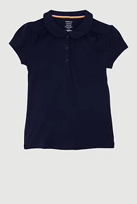 French Toast Girls 7-16 Peter Pan Collar Polo