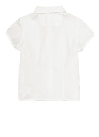 French Toast Girls 4-6x Rhinestone Button Front Shirt, White, Size 5