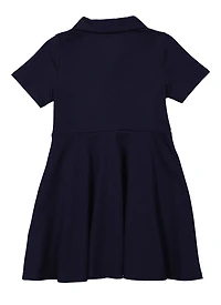 French Toast Girls 4-6x Short Sleeve Dress, Blue, Size 6-6X