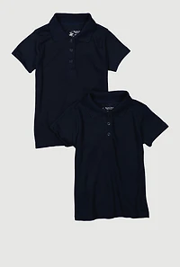 Beverly Hills Polo Club Girls 4-6x Shirt 2 Pack, Blue,