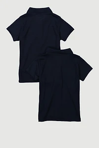 Beverly Hills Polo Club Girls 4-6x Shirt 2 Pack, Blue,