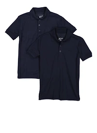 Boys 8-16 Polo Shirts 2 Pack, Blue, Size XL