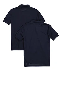 Boys 8-16 Polo Shirts 2 Pack, Blue, Size M