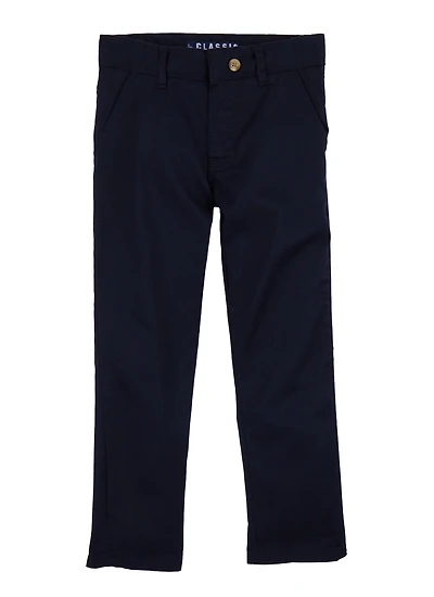 Boys 4-7 Twill Straight Leg Pants