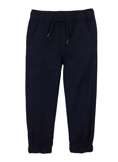 Boys 4-7 Drawstring Twill Joggers, Blue, Size 6