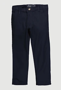 Boys 4-7 Mid Rise Straight Leg Chino Pants, Blue, Size 6