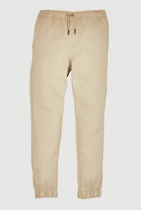 French Toast Boys 8-18 Drawstring Waist Uniform Joggers, Khaki, Size 8