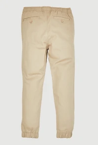 French Toast Boys 8-18 Drawstring Waist Uniform Joggers, Khaki, Size 10