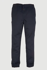 Boys Drawstring Waist Poll On Uniform Joggers, Blue, Size 10