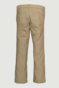 Boys 7-14 Classic Fit Straight Leg Pants, Khaki,