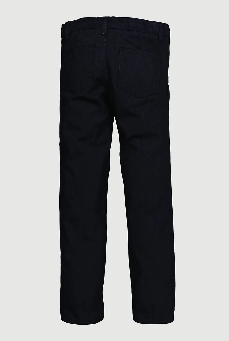 Boys 7-14 Classic Fit Straight Leg Pants, Blue, Size 10