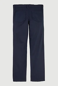Boys 7-14 Mid Rise School Uniform Pants, Blue,