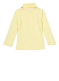 French Toast Girls 2T-4T Solid Long Sleeve Polo