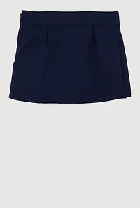French Toast 2T-4T Two Tabbed Pleated Skort for School Uniforms, Blue, Size 2T